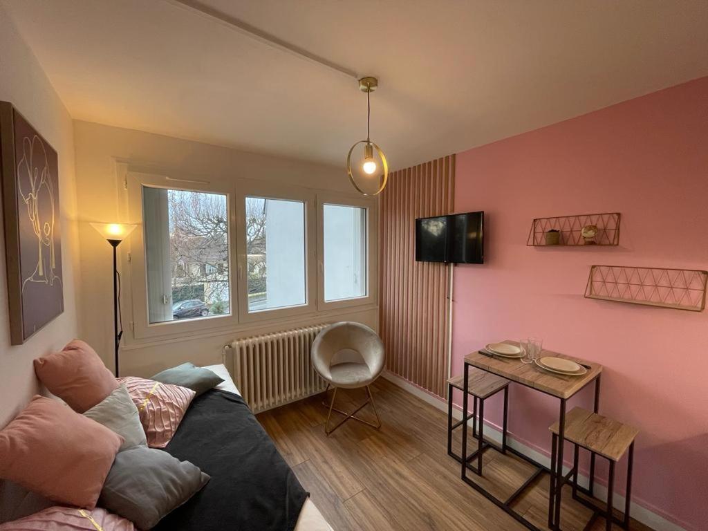 Rose, Studio Proche Centre Ville 캉 외부 사진