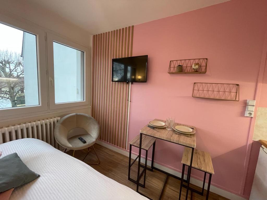 Rose, Studio Proche Centre Ville 캉 외부 사진